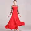 Scenkläder blå balsal dansklänningar vals för dans kläder foxtrot flamenco moderna kostymer