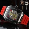 Luxury Men Watches Japan Battery Quartz Movement Watch Colorful Soft Rubber Strap Stainless Steel Case Outdoor Lifestyle Waterproof Design Analog Montre De Luxe