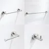 Bath Accessory Set Hardware Sets Brushed Nickel Stainless Steel Wall Mounted Bathroom Towel Hanging Rod Single Hooks Robe Rack Roll Paper