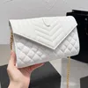 Bolsas de noite Crossbody ombro Mulheres Bolsas de Envelope na cadeia Messenger Bag Woc Caviars Quilting Hobo Underxle Flip Bolsa Lady Purse Genuine