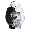 Herren Hoodies Unus Annus 3D-Druck Hoodie Sweatshirt Mode Männer Casual Langarm Pullover Tv-Serie Harajuku Streetwear
