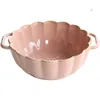 Bowls Japanese Fruit Salad Bowl Korean Ins Style Binaural Ceramic Household Creative Trending Soup Noodle