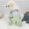 Ubrania z ubrania wiosenne suprepet kawaii dla małych psów urocze puppy spodnie koszula Pomeranian Chihuahua Pet kombinezon