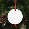 Forniture per stampanti Sublimazione Ciondolo in bianco Trasferimento di calore Ornamenti da appendere in ceramica Decorazione dell'albero di Natale per feste di artigianato fai-da-te