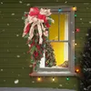 Dekoratif çiçekler Noel el yapımı baş aşağı ağaç üzüm kırmızı meyve berry çelenk çelenk kapılar pencereler ev dekor