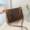 Borse a tracolla da donna all'ingrosso 2 stili borsa tote stampa casual elegante atmosfera lettere zaino moda semplice borsa in pelle con abbinamento colori Joker 543 #