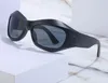 Okulary przeciwsłoneczne owijają się wokół Y2K Men Women 2022 Trendy Oversizes Owalne okulary przeciwsłoneczne sporty na zewnątrz gogle steampunki zielone odcienie
