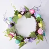 Festive Supplies Easter Decoration Wreath Egg Weave Spring Series Layout Door Hanging Single