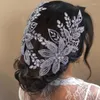 Copricapo Corone di strass alla moda Diademi di diamanti Corona da spettacolo Pezzo per capelli da sposa Copricapo da sposa fatto a mano con fiori