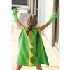 Cosplay Dinosaur Costume Cape con guanti Dino Party Kids Halloween Costumi I0026785392