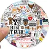 50st Pet Hospital Veterinary Sticker Frase Graffiti dekaler Diy Laptop Notebook Phone Wall Suitcase Car Cartoon Sticker