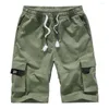 Men's Pants Men's Casual Outdoors Pocket Work Trousers Beach Baggy Shorts Pant