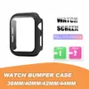 Voor Apple Hard Watch Case Screen Protector Case Volledige dekking IWatch Series 7 5 4 3 2/38 40 42 44 41 mm