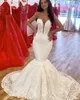 Abiti da sposa sexy a sirena Abiti da sposa con applicazioni di pizzo con perline e scollo a cuore Abito da sposa a tromba Vestido De Novia