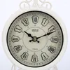 Table Clocks Explosion Decorative European-style Electronic Metal Alarm Clock Wrought Iron Home Living Room Silent