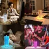 Nachtverlichting Crystal Table Lamp 16 kleuren Licht aanraak Projector LED Atmosfeer Room Decor Kerstdecoratie