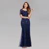 Sukienki specjalne w dużych rozmiarach Fishtail Slim Sexy Evening Dress Party Wersja 90801