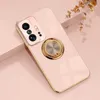 Cell Phone Housings Luxury Plating Silicone Case For Xiaomi Mi 10T 11T 12 Pro 12X 10 11 Lite 5G NE T Soft Frame Magnetic Full Cover With Ring Holder W221010