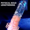 Massager Vibrator Elastic Extension Reusable Soft Delayed Ejaculation quality Penis Extender Dick Sleeve Adult Sex Toys for Men