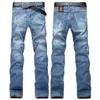 Jeans masculinos Moda masculina Slim Elastic Business Classic Style calça calça Cargo masculino Pant preto Hollow Out