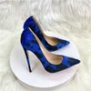 2023 Neue Luxus Frauen Schuhe Fashion Blue Kuh Frau haarige Herde Spitze Zehen High Heel Schuh bequeme elegante Damen formelle Kleider 4319912