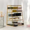 Aufbewahrungsboxen 1 Stück Make-up-Rack Lippenstift Organizer Pressed Powder Holder Multilayer