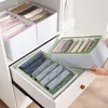 Clothing Storage Dormitory Organizer For Socks Home Separated Underwear Box 12 Grids Bra Foldable Drawer With Handle