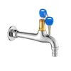 Bathroom Sink Faucets Washing Machine Anti Theft Extended Brass Faucet With Lock And Key 1/2 Inch Inlet Cold Water Lengthened Tap For Mop