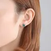 Hot Retro Stud Earrings S925 Silver Emerald High end Brand Earrings European and American New Fashion Exquisite Earrings Jewelry Valentine's Day Mother's Day Gift spc