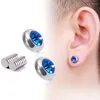 Backs Earrings 1pair Magnetic Stud Slimming Weight Loss Earring Stimulating Acupoints Magnet Therapy No Pierced Fake Jewerly