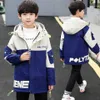 Jackets Spring Korean Boys Coats Clothing Letter Teenage Zipper Hoodies Jacket For Kids Sweatshirt Children Windbreaker Outerwear 4 14Y 221010