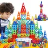 184pcs110pcs Bloco de construção magnética Toys Tiles magnéticos educacionais Conjunto para Blocos de empilhamento para meninos para Toddlerkids Q07236965952