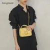 Omuz çantaları Songmont Mini Çikolata Çanta Kadınlar Yaz Modaya Moda Günlük Kadın Crossbody