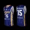 Custom Metropolitans jersey Men Women Youth 15 Steeve Ho You Fat French Basketball Jersey 1 Victor Wembanyama 11 Aaron Henry 25 Hugo Besson