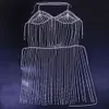 Andra Stonefans Sexiga Tassel Body Chain -kjol för Women Festival Outfit Crystal Niglub Dress Chain Harness Bikini Jewelry 221008