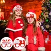 2023 Glass decorativas de Natal Funny Adult Adult Festy Party Carnival Party Artigos Fotografia Props por atacado Christmass