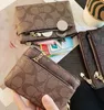 Bolsas de moedas femininas com zíper de PVC, bolsas femininas estilo curto, carteiras casuais zero no285269m