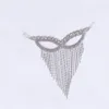 Autres Stonefans Mode Gland Masques Visage Bijoux pour Femmes De Luxe Mascarade Hallow Cristal Masques Visage Accessoires 221008
