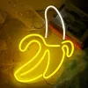 Night Lights Banana Neon Sign Led Neon Signs for Bedroom Wall Decor Novel