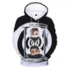 Herren Hoodies Unus Annus 3D-Druck Hoodie Sweatshirt Mode Männer Casual Langarm Pullover Tv-Serie Harajuku Streetwear