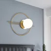 V￤gglampa konstdesign led vardagsrum lampor vita glas guld svart metall sovrum sconce g9 110-240v ytmontering hem deco