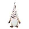 Decorazioni natalizie Gnomo da caffè Plaid Tomte svedese senza volto giocattolo Figurina scandinava Nordic Peluche Agriturismo Home Decor BBB16110