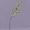 Kwiaty dekoracyjne Wysokiej jakości sztuczne owoce fig z liśćmi gałąź gałąź klimatyczna