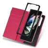 Brieftaschen-Handyhüllen für Samsung Galaxy Z Fold4 Fold3 – Starry Laser Shiny Glitter PU-Leder Flip Kickstand Cover Case mit Reißverschluss-Geldbörse