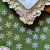 Decorações de Natal 300/600pcs 2 cm de neve artificial Confetti Fake Snow Patch Aplique para casa Navidad