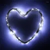 Dizeler Zamanlama Fonksiyonu Pil Çalışan Yıldız Dize Işıkları 21ft 60led Peri Dekoratif Bakır Tel Halat Sevgililer Günü İçin