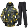 Skifahren Jacken Winter Ski Anzug Für Männer Warme Wind Wasserdichte Outdoor Sport Schnee Hosen Männliche Ausrüstung Snowboard Jacke