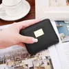 Plånböcker högkvalitativa kvinnor plånbok metallplåt dekorera pu läder blixtlås kort mynt handväska 2022 väska flicka