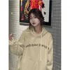 Womens Hoodies Sweatshirts Couples Hooded Sweatshirt Fashion Autumn Winter Ins Bandana Paisley Letter Print Hip Hop High Street Loose Pullover Vintage 221010