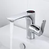 Bathroom Sink Faucets Faucet Temperature Sensitive Taps Deck Mount Cold Mixer Intelligent Digital Display Water Tap